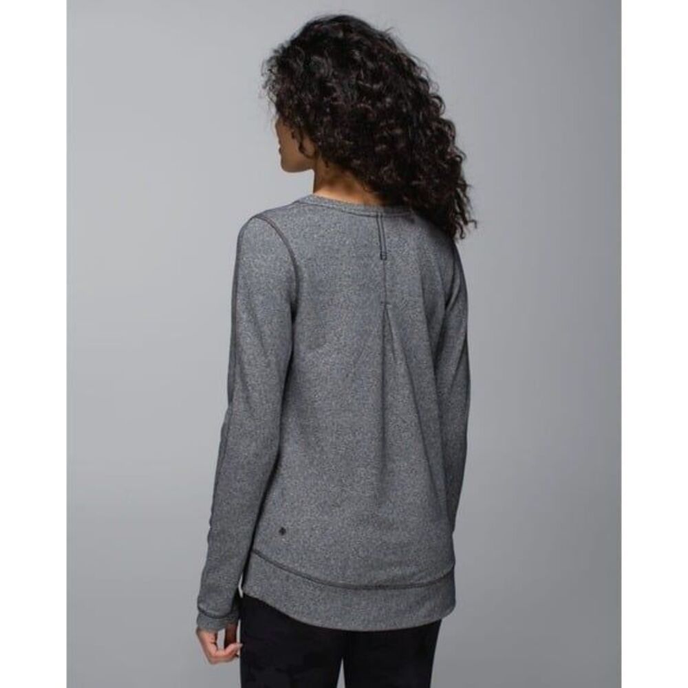 Lululemon Exhalation II Heathered Pullover Size 10 - Picture 2 of 9